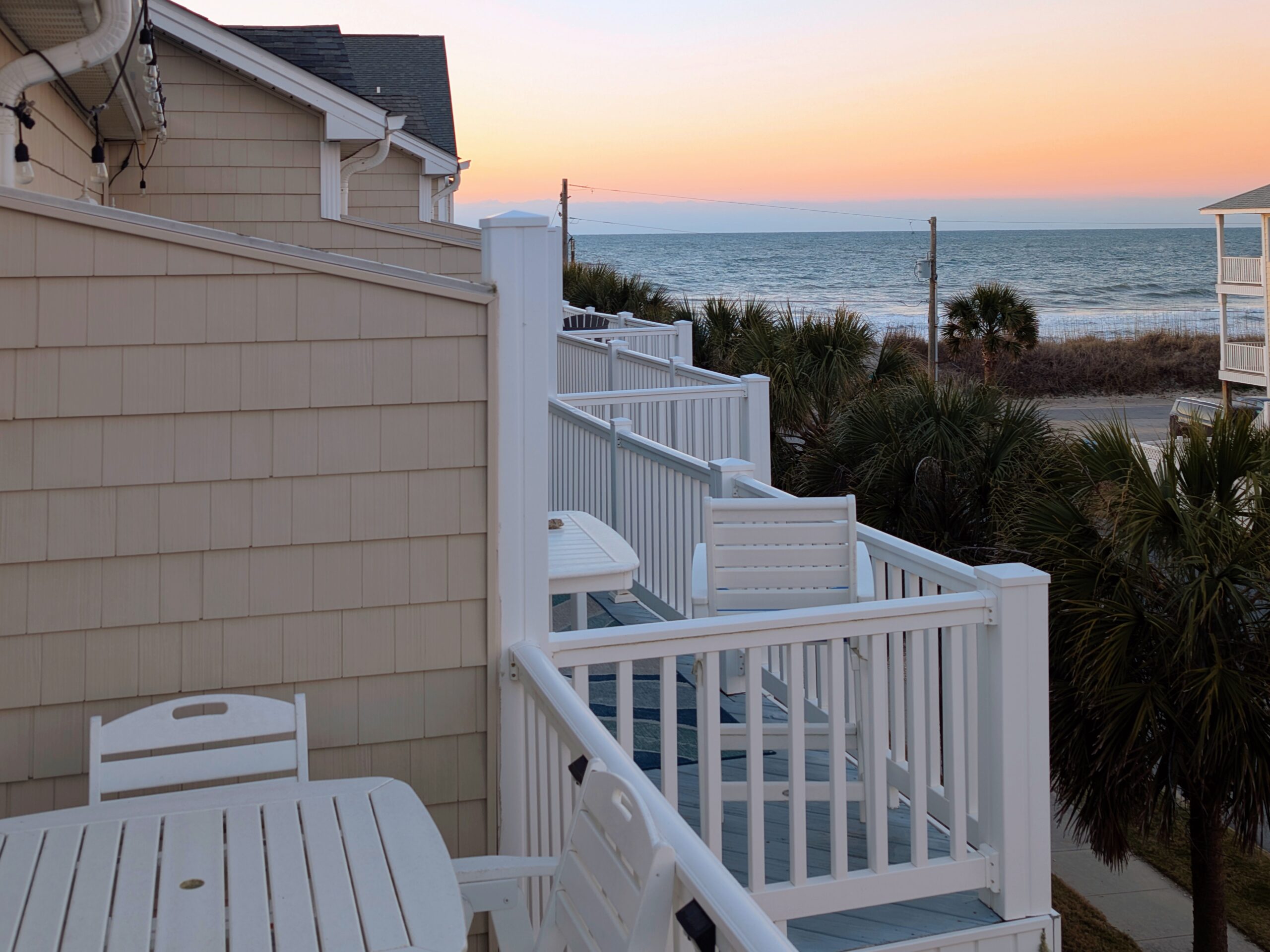 Sunset at the balcony